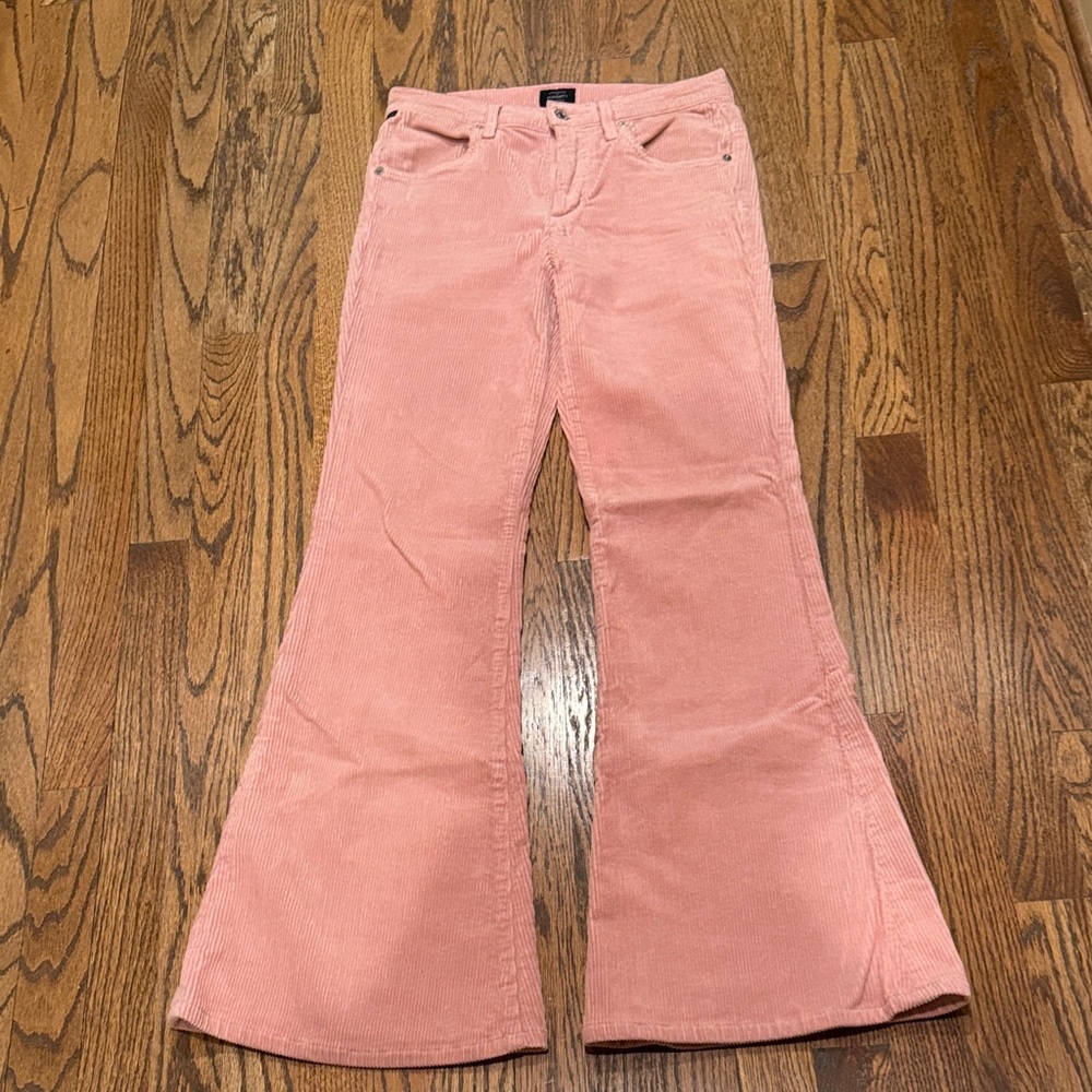 Citizens Of Humanity Pink Flare Corduroy Jeans